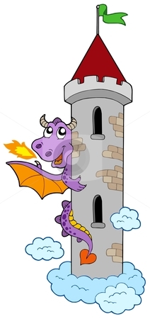 To use this stock image in your creative project, please select the size you need over to the right and click the "Add to Cart" button.
Your downloaded image will come with the Cutcaster watermark removed so don’t worry about the watermark you see on this page. Lurking dragon with castle tower stock vector clipart, Lurking dragon with castle tower - vector illustration. by Klara Viskova