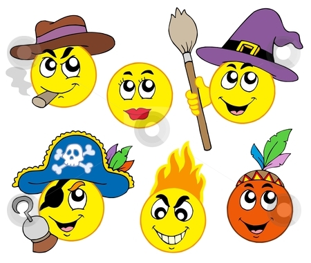 To use this stock image in your creative project, please select the size you need over to the right and click the "Add to Cart" button.
Your downloaded image will come with the Cutcaster watermark removed so don’t worry about the watermark you see on this page. Various smileys 3 stock vector clipart, Various smileys 3 on white background - vector illustration. by Klara Viskova