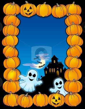 To use this stock image in your creative project, please select the size you need over to the right and click the "Add to Cart" button.
Your downloaded image will come with the Cutcaster watermark removed so don’t worry about the watermark you see on this page. Halloween frame with ghosts stock photo, Halloween frame with ghosts - color illustration. by Klara Viskova