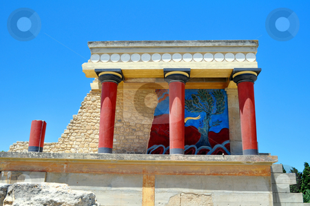 To use this stock image in your creative project, please select the size you need over to the right and click the "Add to Cart" button.
Your downloaded image will come with the Cutcaster watermark removed so don’t worry about the watermark you see on this page. Archaeological site of Knossos. stock photo, Travel photography: Ancient ruins: Knossos Palace in Crete, Greece by Fernando Barozza