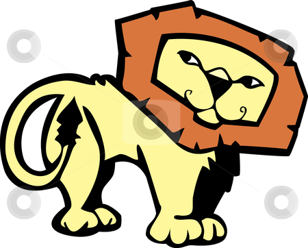 To use this stock image in your creative project, please select the size you need over to the right and click the "Add to Cart" button.
Your downloaded image will come with the Cutcaster watermark removed so don’t worry about the watermark you see on this page. Lion stock vector clipart, Cartoon of a male African lion with a pleasant expression. by Jeffrey Thompson