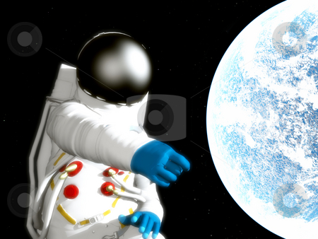 To use this stock image in your creative project, please select the size you need over to the right and click the "Add to Cart" button.
Your downloaded image will come with the Cutcaster watermark removed so don’t worry about the watermark you see on this page. Spaceman With Alien Planet stock photo, A spaceman floating next to an alien world. by Chris Harvey