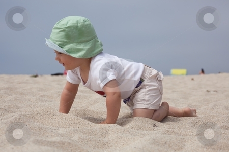 To use this stock image in your creative project, please select the size you need over to the right and click the "Add to Cart" button.
Your downloaded image will come with the Cutcaster watermark removed so don’t worry about the watermark you see on this page. Playing on sand stock photo, Cute Caucasian baby girl playing with the sand on the beach. by Mariusz Jurgielewicz