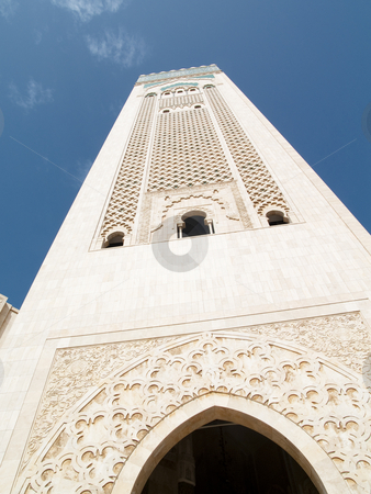 To use this stock image in your creative project, please select the size you need over to the right and click the "Add to Cart" button.
Your downloaded image will come with the Cutcaster watermark removed so don’t worry about the watermark you see on this page. Tower of mosque in Casablanca stock photo, Tower of mosque in Casablanca. Blue sky summer day. by Tomasz Parys