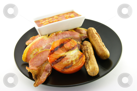 To use this stock image in your creative project, please select the size you need over to the right and click the "Add to Cart" button.
Your downloaded image will come with the Cutcaster watermark removed so don’t worry about the watermark you see on this page. Cooked Breakfast Items on a Plate stock photo, Delicious cooked breakfast items with baked beans on a plate on a white background by Keith Wilson