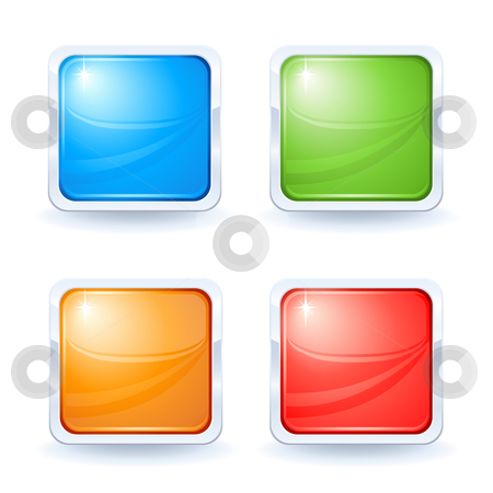 To use this stock image in your creative project, please select the size you need over to the right and click the "Add to Cart" button.
Your downloaded image will come with the Cutcaster watermark removed so don’t worry about the watermark you see on this page. Four shiny buttons stock vector clipart, Four shiny buttons blue green orange and red by Laurent Renault