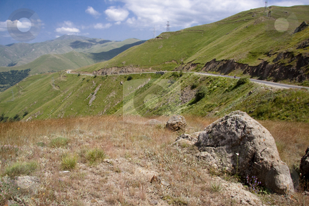 To use this stock image in your creative project, please select the size you need over to the right and click the "Add to Cart" button.
Your downloaded image will come with the Cutcaster watermark removed so don’t worry about the watermark you see on this page. Mountain route in Armenia stock photo, Route to Meghri passing in Armenia. Summer day. by Tomasz Parys