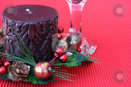 To use this stock image in your creative project, please select the size you need over to the right and click the "Add to Cart" button.
Your downloaded image will come with the Cutcaster watermark removed so don’t worry about the watermark you see on this page. Candle and Glass stock photo, Christmas Table setting with candle and wine glass by Vanessa Van Rensburg