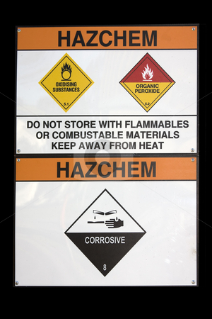 To use this stock image in your creative project, please select the size you need over to the right and click the "Add to Cart" button.
Your downloaded image will come with the Cutcaster watermark removed so don’t worry about the watermark you see on this page. Hazchem sign stock photo, Hazchem sign for hazardous substance storage area with corrosives, and oxidising agents by Darren Pattterson