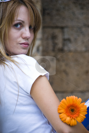 To use this stock image in your creative project, please select the size you need over to the right and click the "Add to Cart" button.
Your downloaded image will come with the Cutcaster watermark removed so don’t worry about the watermark you see on this page. Beautiful young woman with flower stock photo, Beautiful young blonde woman with flower by Desislava Dimitrova