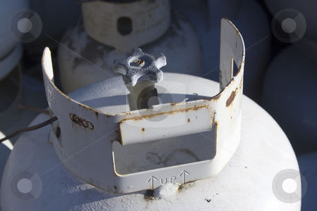 To use this stock image in your creative project, please select the size you need over to the right and click the "Add to Cart" button.
Your downloaded image will come with the Cutcaster watermark removed so don’t worry about the watermark you see on this page. Gas cylinder stock photo, Close up of the valve on a liquid petroleum gas cyclinder by Darren Pattterson