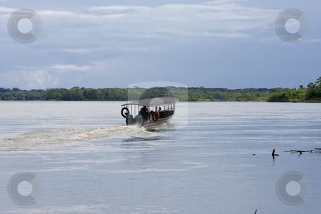 To use this stock image in your creative project, please select the size you need over to the right and click the "Add to Cart" button.
Your downloaded image will come with the Cutcaster watermark removed so don’t worry about the watermark you see on this page. Boating on the Rio Napo River, Ecuadorian Amazon stock photo, Boating on the Rio Napo River, Ecuadorian Amazon by Sharron Schiefelbein