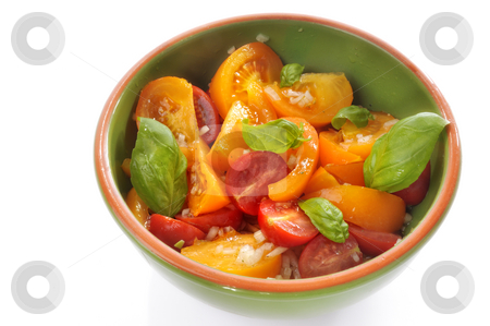 To use this stock image in your creative project, please select the size you need over to the right and click the "Add to Cart" button.
Your downloaded image will come with the Cutcaster watermark removed so don’t worry about the watermark you see on this page. Colorful tomato salad stock photo, Colorful tomato salad in a bowl by Carmen Steiner