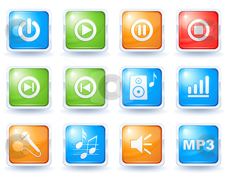 To use this stock image in your creative project, please select the size you need over to the right and click the "Add to Cart" button.
Your downloaded image will come with the Cutcaster watermark removed so don’t worry about the watermark you see on this page. Music buttons collection stock vector clipart, Music buttons collection by Laurent Renault