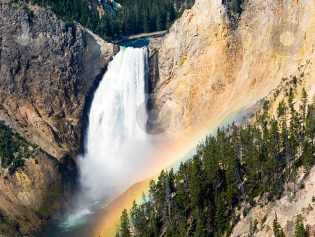 To use this stock image in your creative project, please select the size you need over to the right and click the "Add to Cart" button.
Your downloaded image will come with the Cutcaster watermark removed so don’t worry about the watermark you see on this page. Rainbow, Lower Falls, Yellowstone stock photo, Right on time, the summer morning rainbow appears in the mist of the Yellowstone River's Lower Falls. by Kenneth Keifer