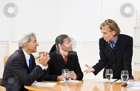 To use this stock image in your creative project, please select the size you need over to the right and click the "Add to Cart" button.
Your downloaded image will come with the Cutcaster watermark removed so don’t worry about the watermark you see on this page. Business people in meeting stock photo, Business people in meeting by Jonathan Ross