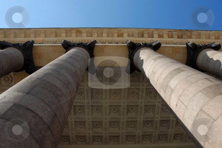 To use this stock image in your creative project, please select the size you need over to the right and click the "Add to Cart" button.
Your downloaded image will come with the Cutcaster watermark removed so don’t worry about the watermark you see on this page. Architecture details - columns and ceiling stock photo, Stone columns of Lomonosov university in Moscow, Russia by Julija Sapic