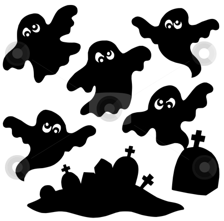 To use this stock image in your creative project, please select the size you need over to the right and click the "Add to Cart" button.
Your downloaded image will come with the Cutcaster watermark removed so don’t worry about the watermark you see on this page. Scary ghosts silhouettes collection stock vector clipart, Scary ghosts silhouettes collection - vector illustration. by Klara Viskova