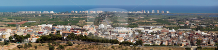 To use this stock image in your creative project, please select the size you need over to the right and click the "Add to Cart" button.
Your downloaded image will come with the Cutcaster watermark removed so don’t worry about the watermark you see on this page. Panorama of Torreblanca stock photo, by Bernardo Varela