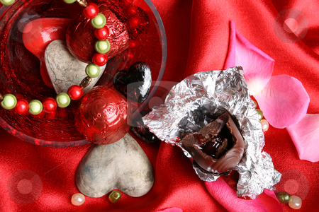 To use this stock image in your creative project, please select the size you need over to the right and click the "Add to Cart" button.
Your downloaded image will come with the Cutcaster watermark removed so don’t worry about the watermark you see on this page. Valentines Day treats stock photo, Valetines day treats with bracelet, chocolates and hearts by Vanessa Van Rensburg
