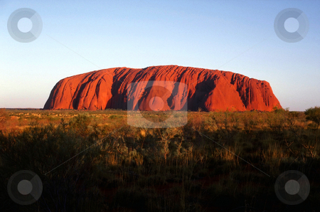 To use this stock image in your creative project, please select the size you need over to the right and click the "Add to Cart" button.
Your downloaded image will come with the Cutcaster watermark removed so don’t worry about the watermark you see on this page. Ayers Rock stock photo, Australia, Northern Territory, Ayers Rock (Uluru) by David Ryan
