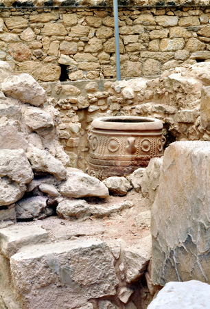 To use this stock image in your creative project, please select the size you need over to the right and click the "Add to Cart" button.
Your downloaded image will come with the Cutcaster watermark removed so don’t worry about the watermark you see on this page. Archaeological site of Knossos. Minoan Palace. Crete. stock photo, Ancient ruins: Knossos Palace in Crete, Greece by Fernando Barozza
