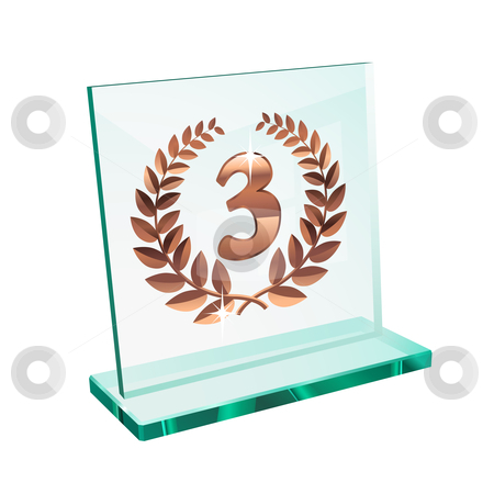 To use this stock image in your creative project, please select the size you need over to the right and click the "Add to Cart" button.
Your downloaded image will come with the Cutcaster watermark removed so don’t worry about the watermark you see on this page. Bronze trophy for third stock vector clipart, Bronze trophy for third place on a glassy pedestal by Laurent Renault