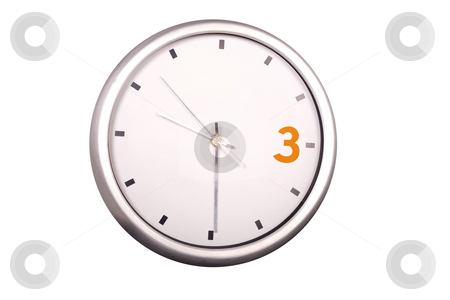 To use this stock image in your creative project, please select the size you need over to the right and click the "Add to Cart" button.
Your downloaded image will come with the Cutcaster watermark removed so don’t worry about the watermark you see on this page. Time stock photo, 3 orange metallic modern wall clock white isolated by Marc Torrell