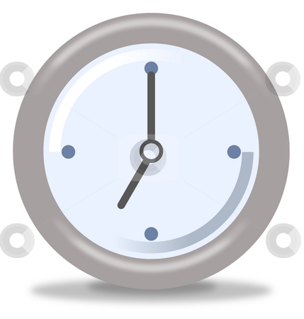 To use this stock image in your creative project, please select the size you need over to the right and click the "Add to Cart" button.
Your downloaded image will come with the Cutcaster watermark removed so don’t worry about the watermark you see on this page. Clock Seven stock photo, Silver and blue clock on white background showing seven by Henrik Lehnerer