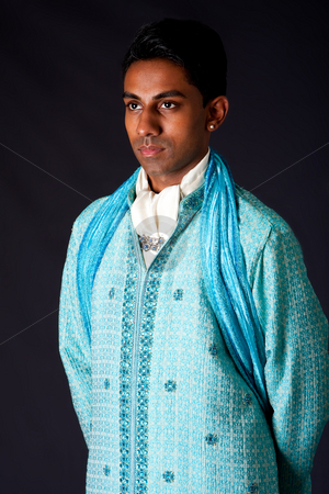 To use this stock image in your creative project, please select the size you need over to the right and click the "Add to Cart" button.
Your downloaded image will come with the Cutcaster watermark removed so don’t worry about the watermark you see on this page. Hindu groom wearing a Dhoti stock photo, Beautiful authentic Indian hindu man in typical ethnic groom attire. Bangali male wearing a light blue agua decorated Dhoti with shawl. by Paul Hakimata
