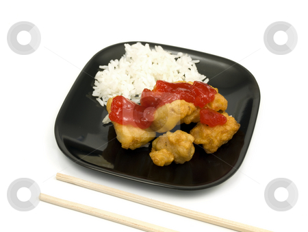 To use this stock image in your creative project, please select the size you need over to the right and click the "Add to Cart" button.
Your downloaded image will come with the Cutcaster watermark removed so don’t worry about the watermark you see on this page. Sweet and Sour Chicken stock photo, Sweet and Sour chicken with white rice by John Teeter