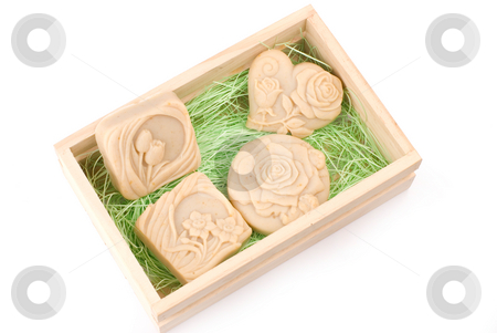 To use this stock image in your creative project, please select the size you need over to the right and click the "Add to Cart" button.
Your downloaded image will come with the Cutcaster watermark removed so don’t worry about the watermark you see on this page. handmade soap in wooden box as gift stock photo, Handmade soap in box as gift by Lawren