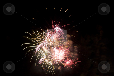 To use this stock image in your creative project, please select the size you need over to the right and click the "Add to Cart" button.
Your downloaded image will come with the Cutcaster watermark removed so don’t worry about the watermark you see on this page. Firework stock photo, Firework display against black sky by Yann Poirier