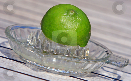 To use this stock image in your creative project, please select the size you need over to the right and click the "Add to Cart" button.
Your downloaded image will come with the Cutcaster watermark removed so don’t worry about the watermark you see on this page. Squeezing lime juice stock photo, Half a lime in a glass juice squeezer by Karen Arnold