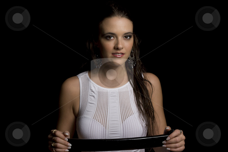 To use this stock image in your creative project, please select the size you need over to the right and click the "Add to Cart" button.
Your downloaded image will come with the Cutcaster watermark removed so don’t worry about the watermark you see on this page. Women in her twenty stock photo, Portait of a women in her twenty by Yann Poirier