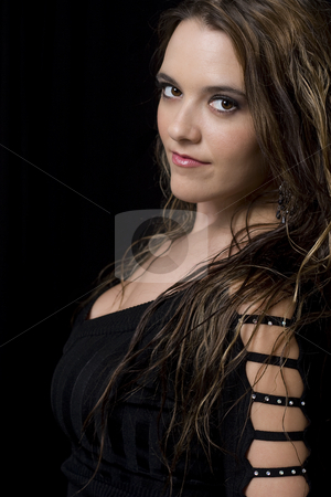 To use this stock image in your creative project, please select the size you need over to the right and click the "Add to Cart" button.
Your downloaded image will come with the Cutcaster watermark removed so don’t worry about the watermark you see on this page. Young women stock photo, Portait of a women in her twenty looking over her shoulder by Yann Poirier