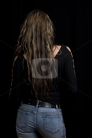 To use this stock image in your creative project, please select the size you need over to the right and click the "Add to Cart" button.
Your downloaded image will come with the Cutcaster watermark removed so don’t worry about the watermark you see on this page. Back view stock photo, Young women turning her back to the viewer by Yann Poirier