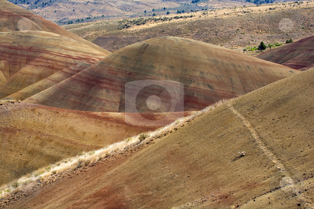 To use this stock image in your creative project, please select the size you need over to the right and click the "Add to Cart" button.
Your downloaded image will come with the Cutcaster watermark removed so don’t worry about the watermark you see on this page. Painted Tracks stock photo, Tracks lead into the colorful Painted Hills area of Central Oregon by Mike Dawson