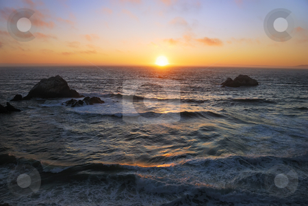 To use this stock image in your creative project, please select the size you need over to the right and click the "Add to Cart" button.
Your downloaded image will come with the Cutcaster watermark removed so don’t worry about the watermark you see on this page. San Francisco Ocean Beach Sunset stock photo, Sunset above the wavy Pacific as seen from the Ocean Beach in San Francisco, California. by Denis Radovanovic