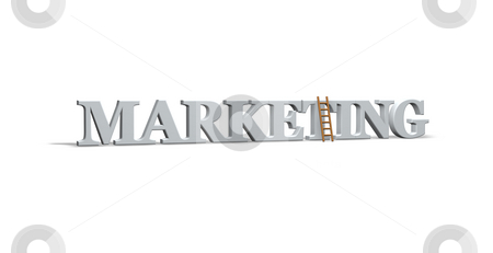 To use this stock image in your creative project, please select the size you need over to the right and click the "Add to Cart" button.
Your downloaded image will come with the Cutcaster watermark removed so don’t worry about the watermark you see on this page. Marketing stock photo, The word marketing and a ladder on white background- 3d illustration by J?
