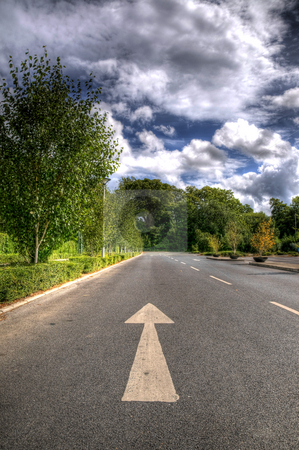 To use this stock image in your creative project, please select the size you need over to the right and click the "Add to Cart" button.
Your downloaded image will come with the Cutcaster watermark removed so don’t worry about the watermark you see on this page. Arrow on the Road stock photo, An arrow on the ground pointing into the distance by Stephen Kiernan