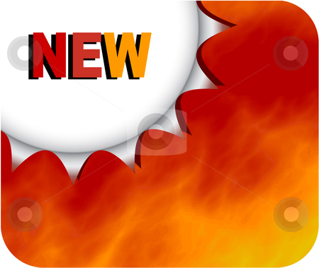 To use this stock image in your creative project, please select the size you need over to the right and click the "Add to Cart" button.
Your downloaded image will come with the Cutcaster watermark removed so don’t worry about the watermark you see on this page. Burning new badge stock vector clipart, Metallic badge with smoke or fire background for new or other advertisement by danielboom