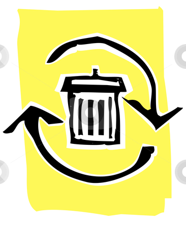 To use this stock image in your creative project, please select the size you need over to the right and click the "Add to Cart" button.
Your downloaded image will come with the Cutcaster watermark removed so don’t worry about the watermark you see on this page. Woodcut recycle image #2 stock vector clipart, Trashcan in a circle of recycle or refresh arrows. by Jeffrey Thompson