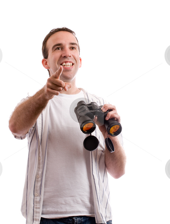 To use this stock image in your creative project, please select the size you need over to the right and click the "Add to Cart" button.
Your downloaded image will come with the Cutcaster watermark removed so don’t worry about the watermark you see on this page. Bird Watching stock photo, Concept image of a man bird watching and holding a set of binoculars, isolated against a white background by Richard Nelson