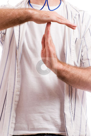To use this stock image in your creative project, please select the size you need over to the right and click the "Add to Cart" button.
Your downloaded image will come with the Cutcaster watermark removed so don’t worry about the watermark you see on this page. Stop The Game stock photo, Closeup view of an informal coach giving the sign for a timeout, with additional copyspace underneath by Richard Nelson