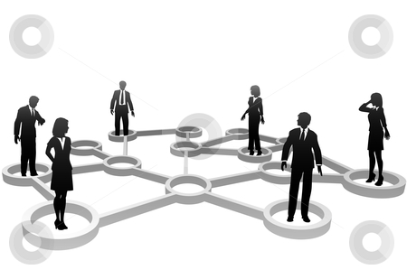 To use this stock image in your creative project, please select the size you need over to the right and click the "Add to Cart" button.
Your downloaded image will come with the Cutcaster watermark removed so don’t worry about the watermark you see on this page. Connected business people silhouettes in network nodes stock vector clipart, Connected Business People associate in Social or Business Community Network Nodes. by Michael Brown