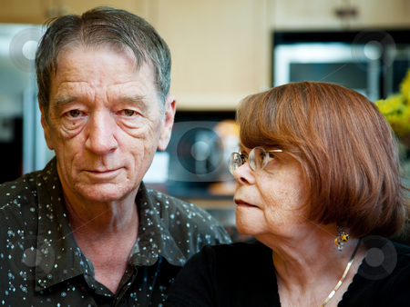 To use this stock image in your creative project, please select the size you need over to the right and click the "Add to Cart" button.
Your downloaded image will come with the Cutcaster watermark removed so don’t worry about the watermark you see on this page. Senior Couple at Home stock photo, Worried Senior Couple at Home in Modern Kitchen by Scott Griessel
