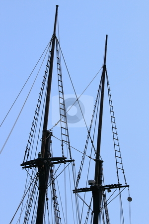 To use this stock image in your creative project, please select the size you need over to the right and click the "Add to Cart" button.
Your downloaded image will come with the Cutcaster watermark removed so don’t worry about the watermark you see on this page. Rigging stock photo, Rigging of a sail boat with the blue sky in the background by Henrik Lehnerer