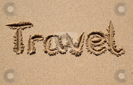 To use this stock image in your creative project, please select the size you need over to the right and click the "Add to Cart" button.
Your downloaded image will come with the Cutcaster watermark removed so don’t worry about the watermark you see on this page. Travel written on a sandy beach. stock photo, Travel written on a sandy beach. by Stephen Rees