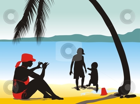 To use this stock image in your creative project, please select the size you need over to the right and click the "Add to Cart" button.
Your downloaded image will come with the Cutcaster watermark removed so don’t worry about the watermark you see on this page. Photo On The Beach stock vector clipart, Vector illustration summer being on the beach by Čerešňák